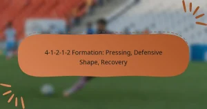 4-1-2-1-2 Formation: Pressing, Defensive Shape, Recovery
