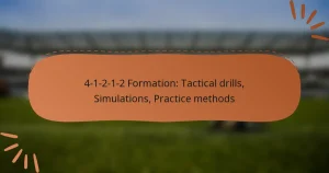 4-1-2-1-2 Formation: Tactical drills, Simulations, Practice methods