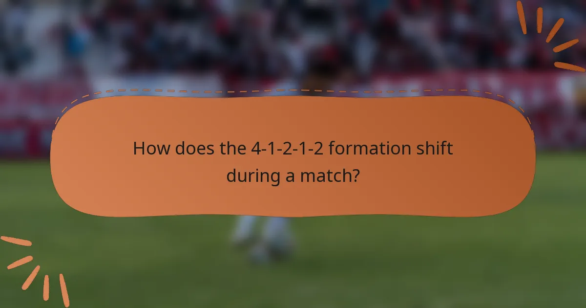 How does the 4-1-2-1-2 formation shift during a match?
